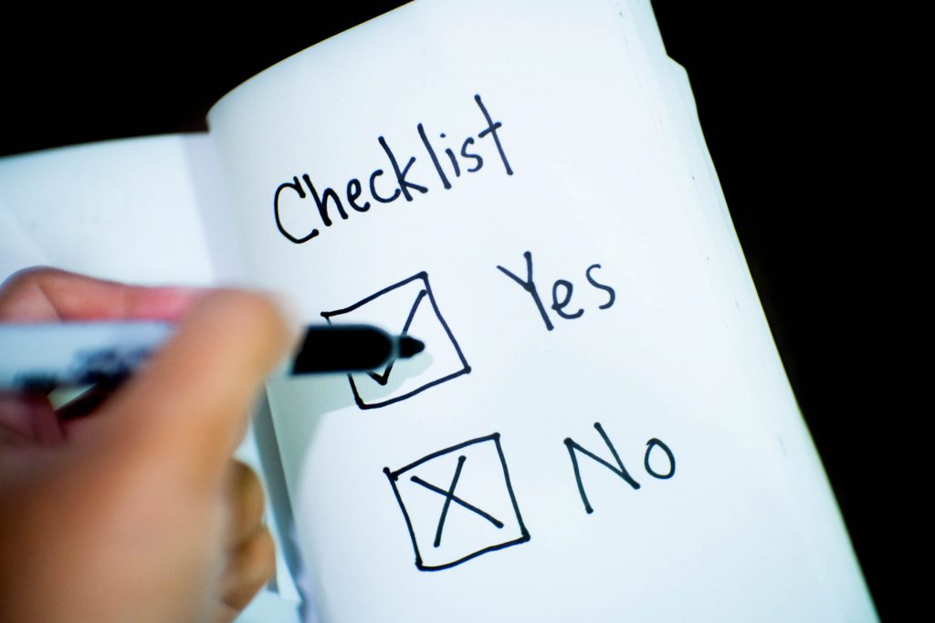 checklist for revenue collection process